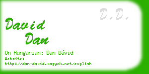 david dan business card