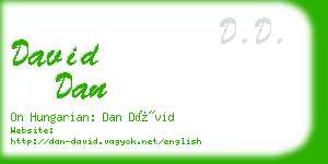 david dan business card